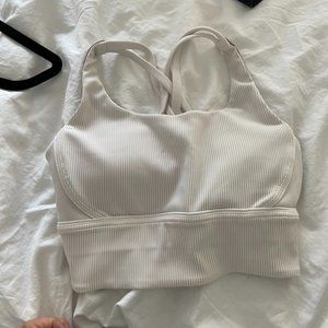 Lululemon White Sports Bra